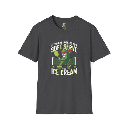 Funny Pickleball Softstyle T-Shirt, Humorous Tee for Foodies, Perfect Gift for Him or Ice Cream Lovers, Graphic Shirt, Summer Fun Apparel