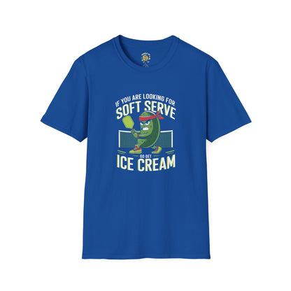 Funny Pickleball Softstyle T-Shirt, Humorous Tee for Foodies, Perfect Gift for Him or Ice Cream Lovers, Graphic Shirt, Summer Fun Apparel
