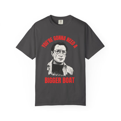 Jaws Icon T-shirt, Unisex Tee, Martin Brody Movie Silhouette Quote Shirt, You're Gonna Need A Bigger Boat, Film Fan Gift, Beach Apparel