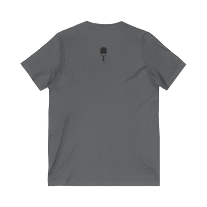 Pickleball V Neck Tee, Sporty Lightweight Shirt, Unisex Jersey Short Sleeve, Athletic Top, Casual V-Neck T-Shirt, Pickleball Player Gift
