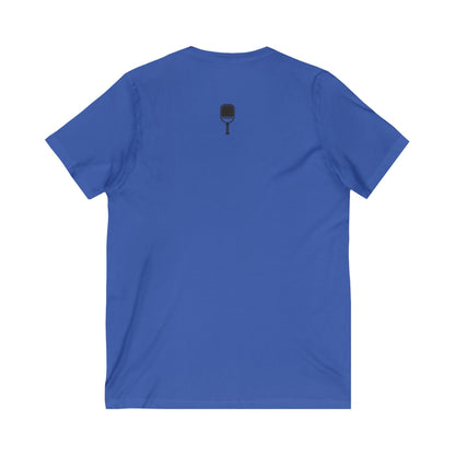Pickleball V Neck Tee, Sporty Lightweight Shirt, Unisex Jersey Short Sleeve, Athletic Top, Casual V-Neck T-Shirt, Pickleball Player Gift