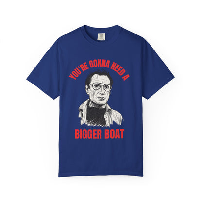 Jaws Icon T-shirt, Unisex Tee, Martin Brody Movie Silhouette Quote Shirt, You're Gonna Need A Bigger Boat, Film Fan Gift, Beach Apparel