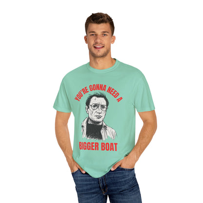 Jaws Icon T-shirt, Unisex Tee, Martin Brody Movie Silhouette Quote Shirt, You're Gonna Need A Bigger Boat, Film Fan Gift, Beach Apparel