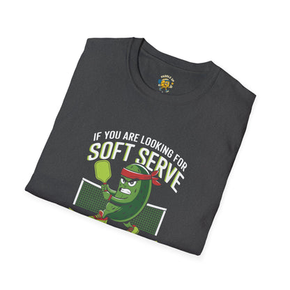 Funny Pickleball Softstyle T-Shirt, Humorous Tee for Foodies, Perfect Gift for Him or Ice Cream Lovers, Graphic Shirt, Summer Fun Apparel