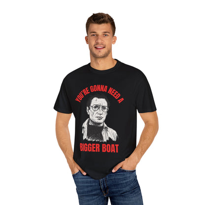 Jaws Icon T-shirt, Unisex Tee, Martin Brody Movie Silhouette Quote Shirt, You're Gonna Need A Bigger Boat, Film Fan Gift, Beach Apparel