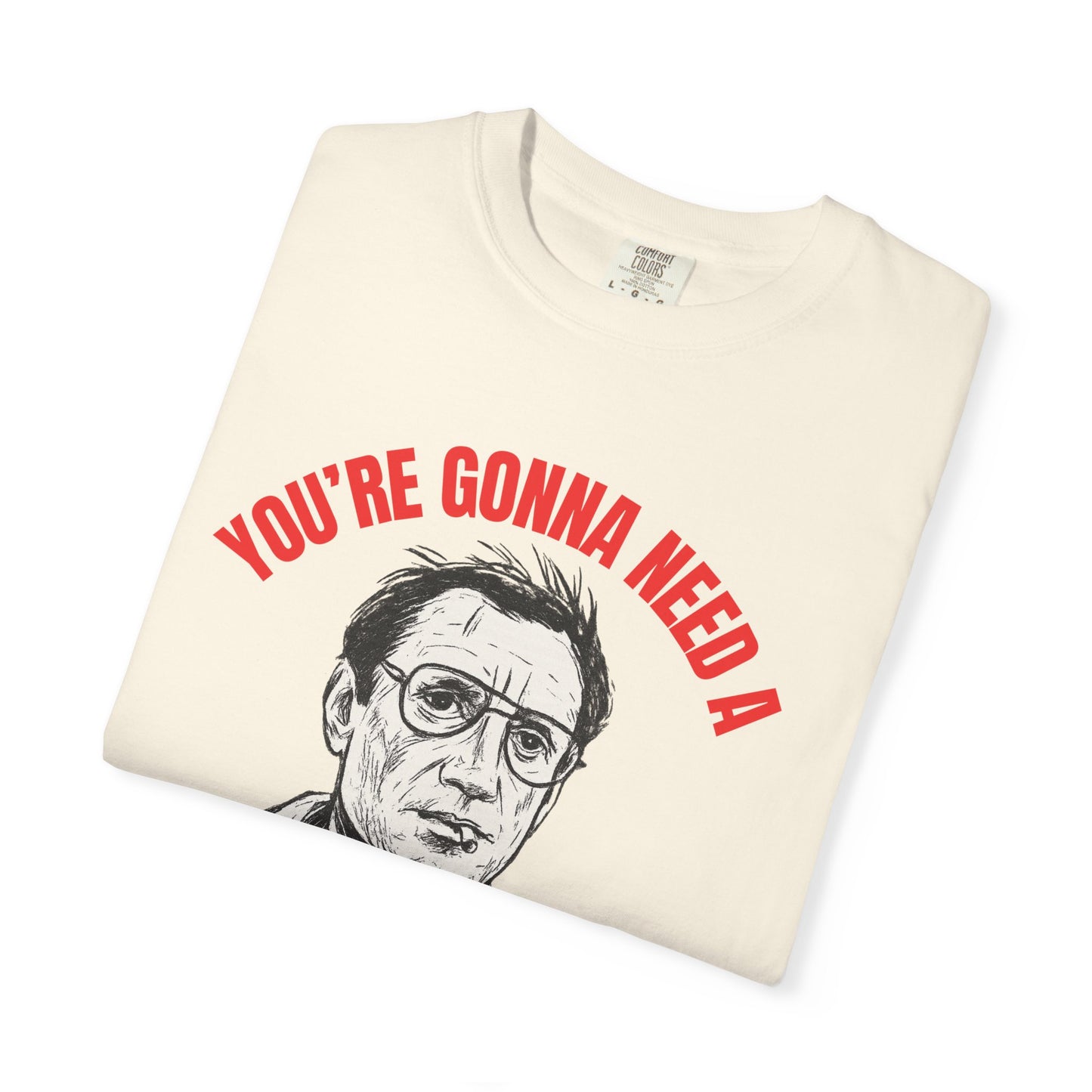 Jaws Icon T-shirt, Unisex Tee, Martin Brody Movie Silhouette Quote Shirt, You're Gonna Need A Bigger Boat, Film Fan Gift, Beach Apparel