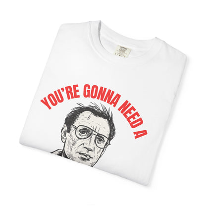 Jaws Icon T-shirt, Unisex Tee, Martin Brody Movie Silhouette Quote Shirt, You're Gonna Need A Bigger Boat, Film Fan Gift, Beach Apparel