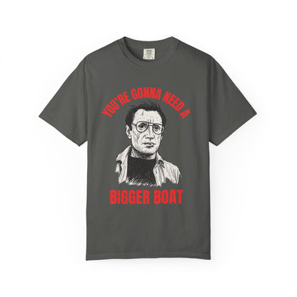 Jaws Icon T-shirt, Unisex Tee, Martin Brody Movie Silhouette Quote Shirt, You're Gonna Need A Bigger Boat, Film Fan Gift, Beach Apparel