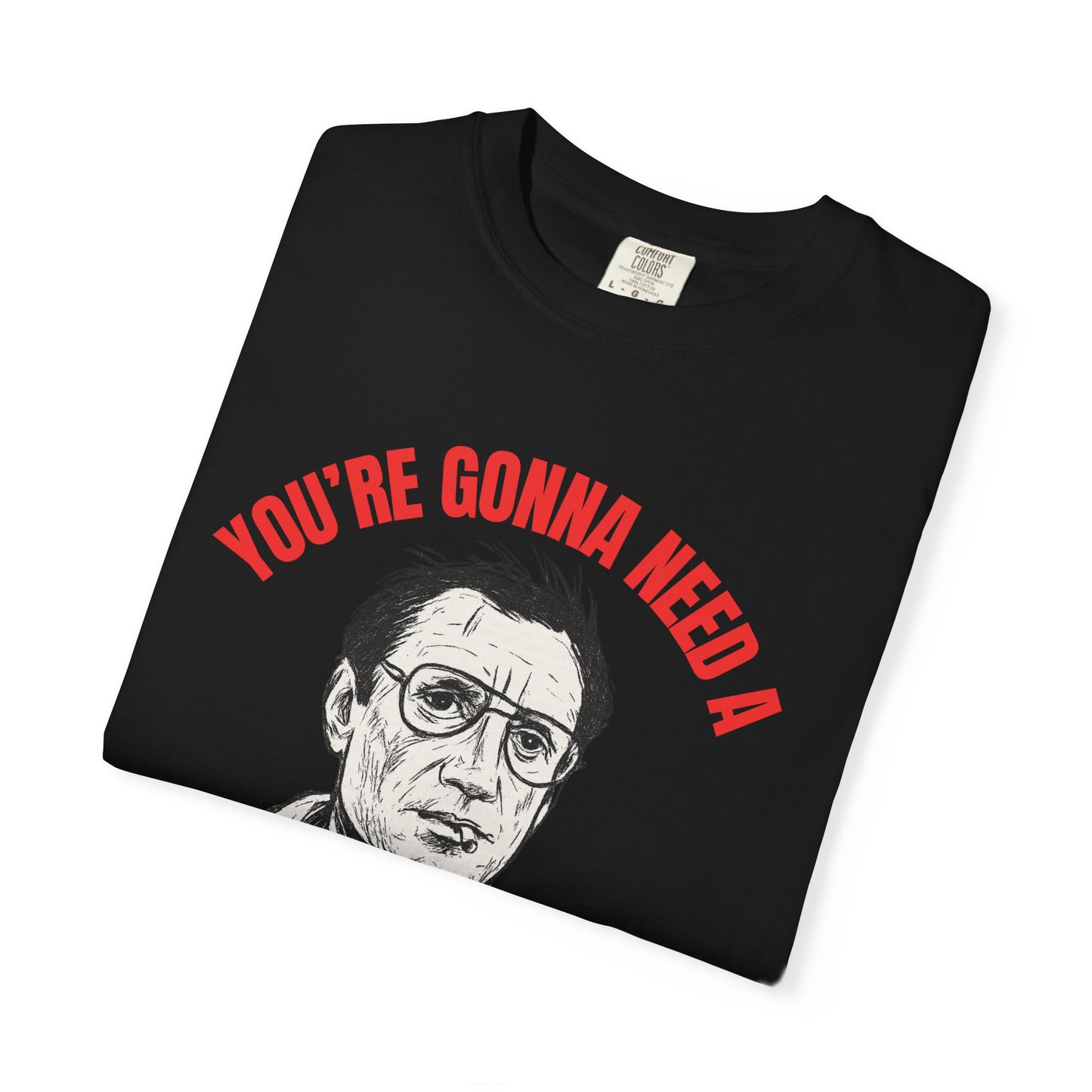 Jaws Icon T-shirt, Unisex Tee, Martin Brody Movie Silhouette Quote Shirt, You're Gonna Need A Bigger Boat, Film Fan Gift, Beach Apparel