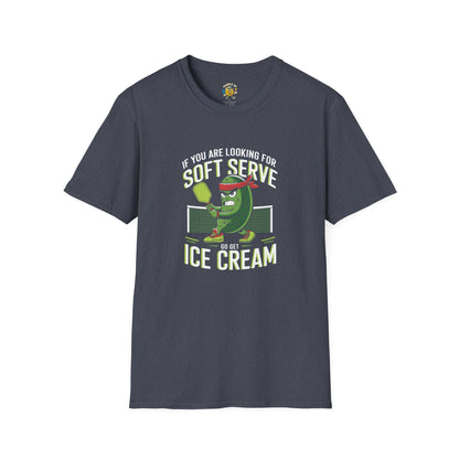 Funny Pickleball Softstyle T-Shirt, Humorous Tee for Foodies, Perfect Gift for Him or Ice Cream Lovers, Graphic Shirt, Summer Fun Apparel